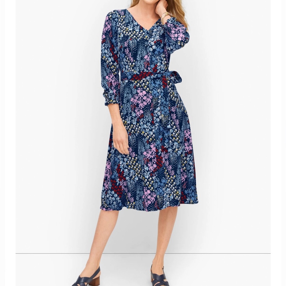 Talbots size 4 floral dress NWT